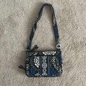 Vera Bradley “Canterberry Colbalt” Little Hipster Crossbody Bag